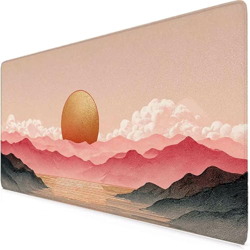 Tapis de souris XXL gaming rose 600x300mm mouse pad caoutchouc bureau