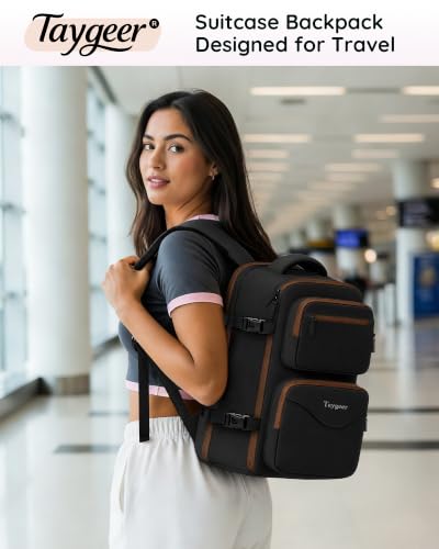 Image of Taygeer Travel Backpack with Shoe Compartment, Work Bag Backpack for Women