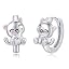 C04-Silver-Huggie Earrings