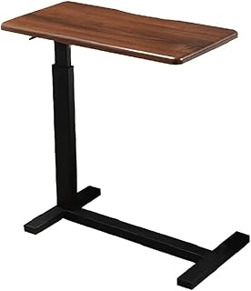 Luxury Hospital Bed Table Overbed Table with Adjustable Height Laptop Table Heavy-Duty Desk Multi-Purpose for Home and Hospital Use Hospital Tray Table