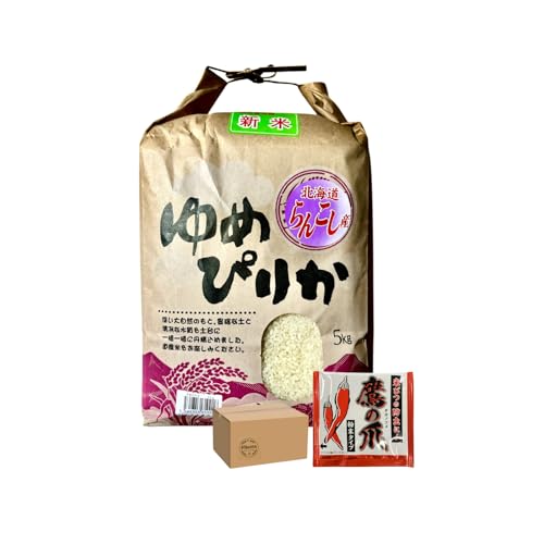【北海道 ゆめぴりか】 令和7年産 蘭越産 特別栽培米 5kg 精米 新米 北海道米 産地限定 アサヒ パック 鷹の爪 ティーパック1袋セット