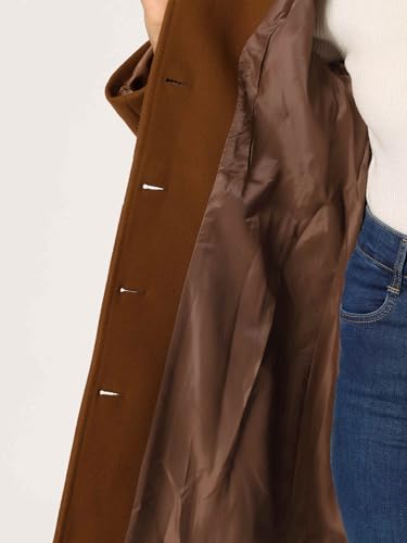 Image of Allegra K Women's Winter Classic Overcoat with Pockets Single Breasted Coat | Soft pea coat, Fully lined outerwear, Trendy, Fall office peacoat, Warm casual holiday everyday wear,