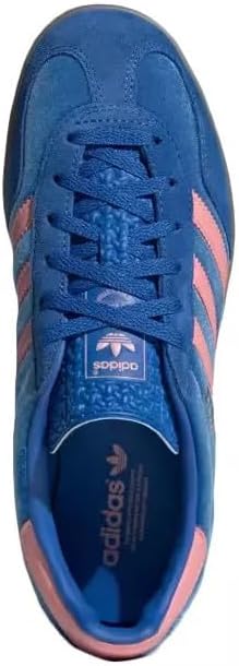 adidas Gazelle Indoor Women's Sneakers, Blue/Semi Pink Spark/Gum, Size 9