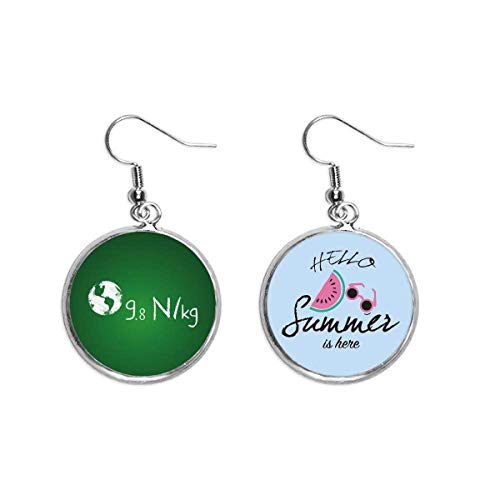Pendientes de sandía de verano accesorio ligero para el lóbulo