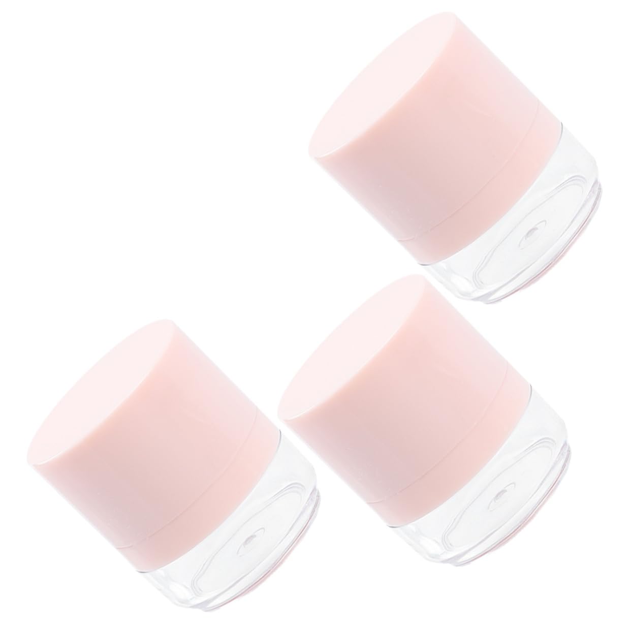 PartyKindom 3Pcs Portable Loose Powder Container with Puff for Women Powder Puff Box for Travel and Makeup Storage