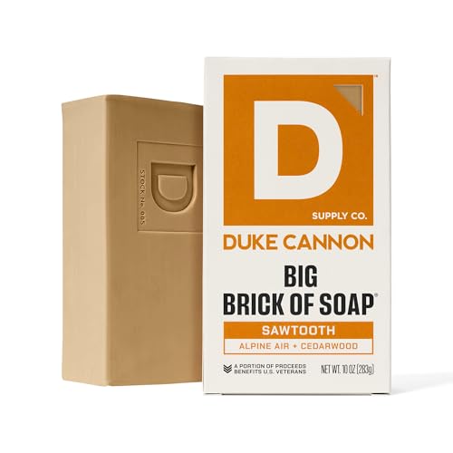 Image of Duke Cannon Big Brick of Soap Variety Pack - Midnight Swim, Sawtooth, Palomino & Seawolf, Large 10 oz Triple Milled Men's Bar Soap Set, Long-Lasting Body Soap Bundle