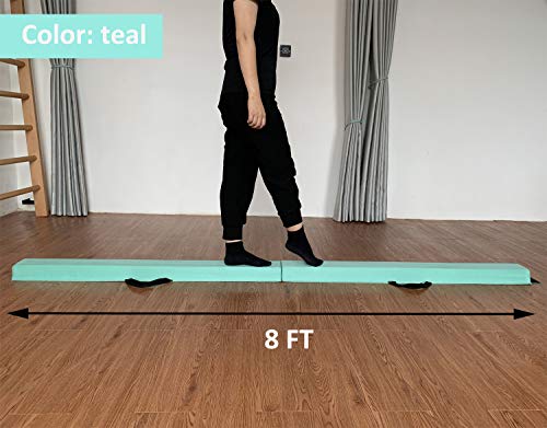 Image of Marfula 6 FT / 8 FT / 9 FT Folding Gymnastics Beam Foam Balance Floor Beam
