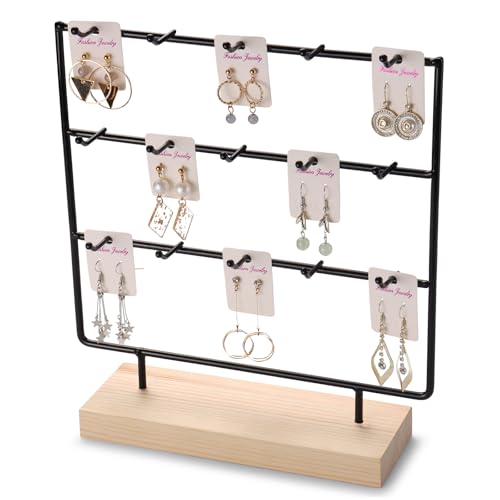 Ruinengda Earring Display Stand For Selling, 3 Tier Earring Rack Display Stand cover