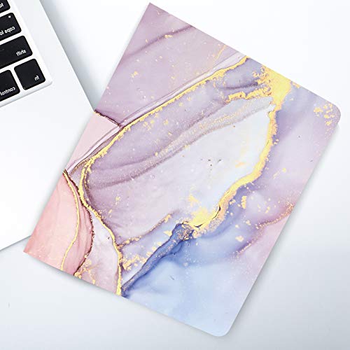 Image of 3 Ring Binder 1 Inch Ring, Fashion Design Binder for School, Home, Students, Women, Cute Custom Pattern with Hold Letter Size Interior Pockets,Pink Marble