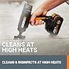 Worx 20V SteamStorm Cordless Handheld Steam Cleaner w/Accessories, Steamer for Cleaning 220°F 8-Second Preheat, Lightweight Portable Steamer for Home Car – Battery & Charger Included