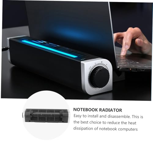 Base Cooling para Laptop con Ventilador Ajustable Negro miniatura 7