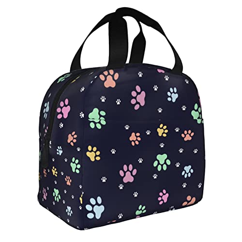 Pata Colorida Kawaii Bolsa Merienda Impermeable Bolsa Porta Alimentos Frescura Bolsas Nevera Para Escuela Mujer Aire Libre 22X20X13Cm