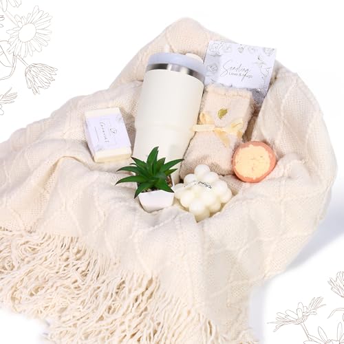 Care Package for Women Mothers Day Gifts Get Well Soon Gifts Birthday Gifts Self Care Gifts with Tumbler and Blanket Sympathy Gift for Women Gifts Basket for Her Mom Wife Sister Friend2