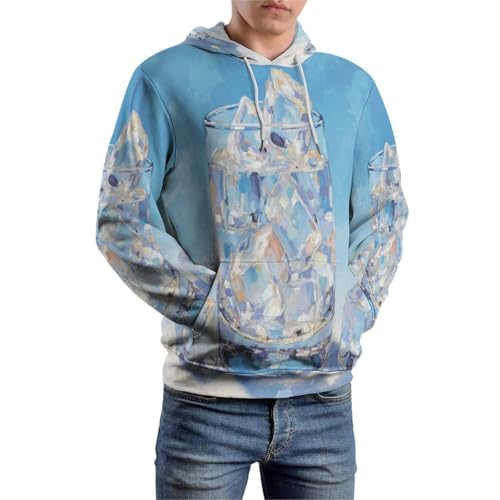 Pull imprimé 3D glaçons pour look Harajuku urbain - 2