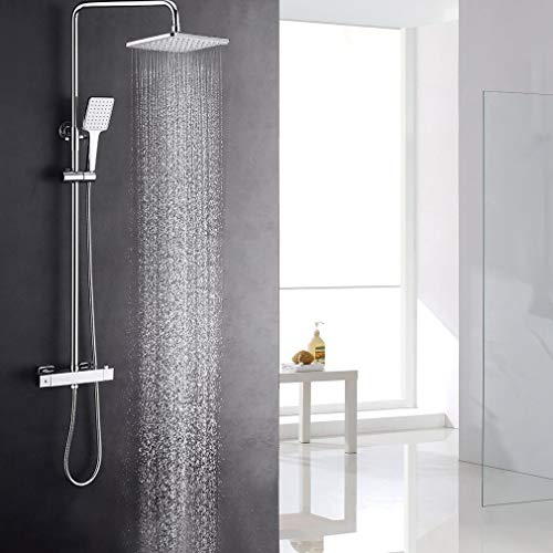 Lonheo Columna Ducha Termostática Hidromasaje con 10