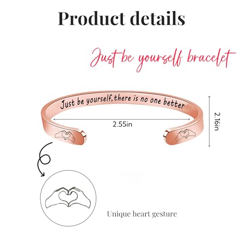 Tay Quotes Merch Bracelet, Birthday Gifts Inspired Fans Bracelet with 'Just Be Yourself' Engraving, Music Lover Gift Stuff Accessories Jewelry for Women2
