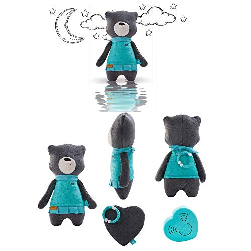 Szumisie Mia White Noise Machine à Bruit en Peluche - Doudou apaisant avec capteur de cri et Mode Non Stop - Convient dès la Naissance
