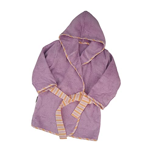 Toddler Hooded Bathrobe 4-6T – Soft Cotton Towel Cover Up, Absorbent Baby Robe for Girls, Long Sleeve Pajamas for Home, Beach & Pool