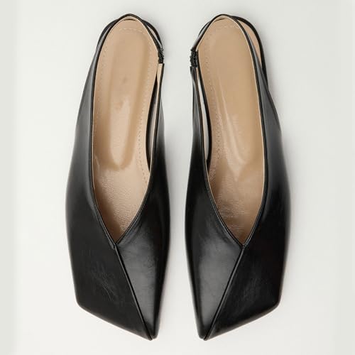 Slingback Flats for Women - Elegant Square Toe Style, Stylish and Comfortable for Dating, Banquet and Formal Events2