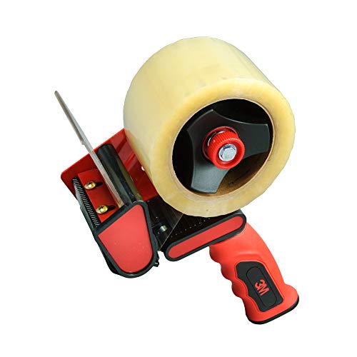 Scotch Box Sealing Tape Dispenser HR83, Portable, Hand-Held, High-Impact Plastic, 3 in, 6/Case, Red/Black, 7.62 cm - Image 3