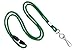Brady People ID 2137-2004 Polypropylene Round Standard Lanyard with Breakaway and Nickel-Plated Steel Swivel-Hook, 1/8" Diameter, 36" Length, Green