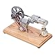 Dampfmaschinen-Modellbausatz Heißluft-Stirling-Motor-Modell, Stirlingmotor mit LED-Licht, Schwungrad-Design, wissenschaftliches Experimentiermodell, Lernspielzeug für Mechaniker