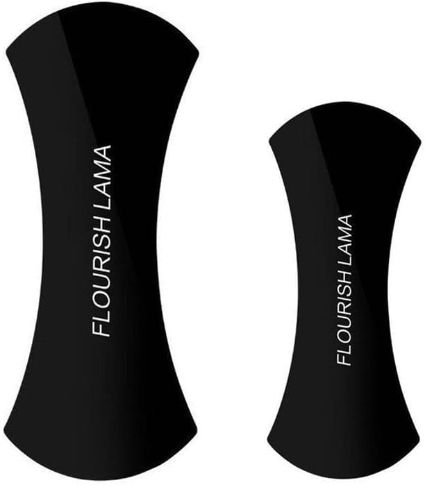 Siyah Flourish Lama Yeni Nesil Nanotech Güçlü Yapıştırıcı Sabitleyici Tutucu Pad 13.5 cm x 5.5 cm, Yapışkanlı, Ev ve Araba İçin