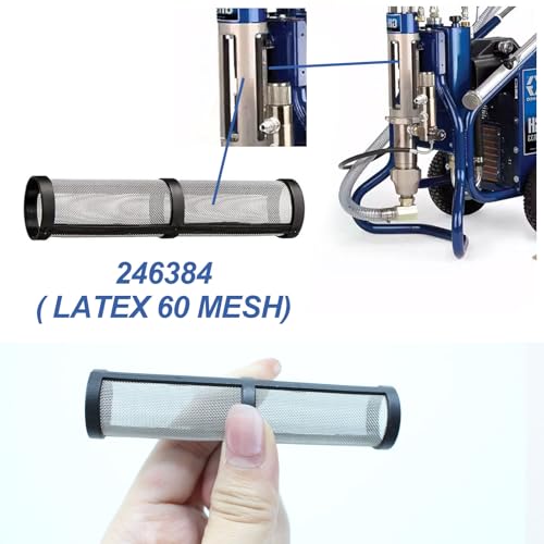 Image of 18 Pieces 246384 Airless Paint Sprayers, Pump Manifold Strainer 60 mesh for 390 395 490 495 595 Compatible with Airless Gun Filter Screen