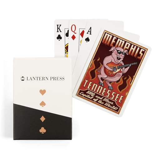 Baraja Lantern Press Memphis Tennessee guitarra 52 cartas