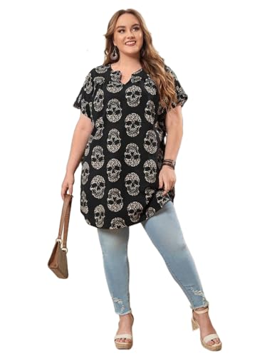 Image of KOTTY Womens Floral Flutter Sleeve Empire Navy Blue Button Boat Neck Top