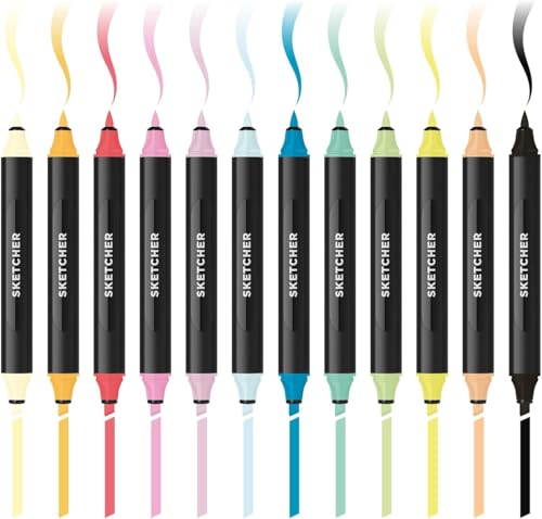 Marqueurs pour croquis Molotow feutres dessin illustration lot de 12