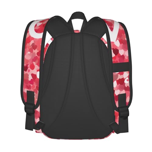 Travel Backpack for Women Men Many Small Heart Shapes Casual Daypack Large Capacity Nurse Bag4