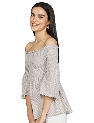Image of VERO Moda Women's Cotton Printed Straight T-Shirt