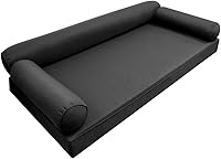 Vista 1 de * Solo funda*-Estilo 6 fundas de almohada para colchón de sofá cama al aire libre con ribete de tubería tamaño individual - AD003