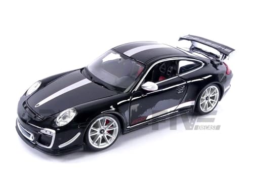 Modelo Porsche GT3 RS 4.0 1:18 Bburago negro miniatura 2