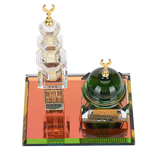 JEOZBM Muslim Kaaba, Mosque Architecture Model Kits, Islamic Kaaba Dome Ornament, Vehicle Decoration, Muslim Religious Supplies, Muslim Gifts