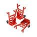 Produktbild 3 x Lego System Sackkarre rot Flughafen Eisenbahn Gepäck Transport Karre mit Räder Hand Truck Set 4999 6539 2150 4558 7994 4564 2495c01