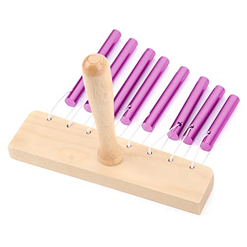 8-Tone Chimes, Wind Chimes Percussie Instrumenten Aluminium voor Peuterspeeltjes voor Kinderen (Paars) - Image 3