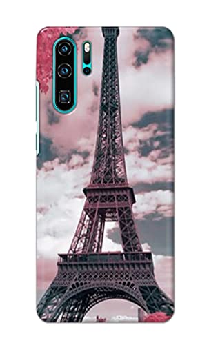 Image of Lovers Famous Place Eiffel Tower in Paris Hard Back Case Cover for Huawei P30 Pro,VOG-L29, VOG-L09, VOG-L04, VOG-AL00, VOG-AL10 Back Cover -(J5) VNS2227