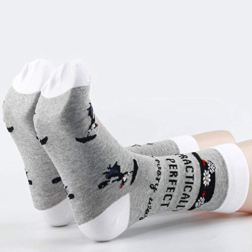 TSOTMO 2 Pairs Inspire Gift Practically Musical Socks For Lovers of Stage Play Novelty Crew Socks4