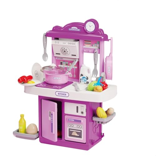 Cozinha Infantil De Brinquedo Completa Sai Água e Som Com Acessórios Faz de conta