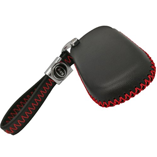 Alegender Hand Sew Leather Key Cover Case Skin Jacket For Jeep Grand Cherokee Chrysler 200 300 Dodge Durango Charger Challenger Journey Fiat Fob Remote Control #TOP6