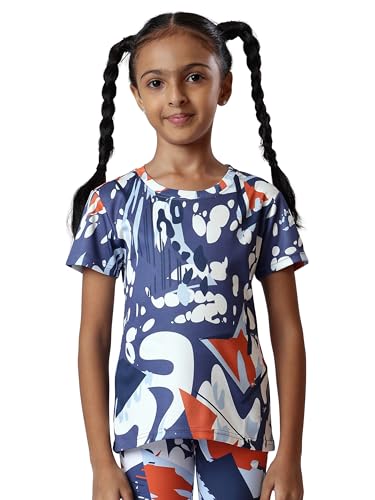 Image of Girl's Active Sports Wear Solid Short Sleeve Running Workout Tshirts Athletic Tops Lightweight Quick Dry Training Yoga Round Neck Tshirt (4 to 14 YRS)