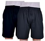 Espionage Big Mens Chico Twin Pack Cotton Lightweight Lounge Wear Jersey Shorts Multipack Sizes 2XL 3XL 4XL 5XL 6XL 7XL 8XL, Size : 6XL Navy Blue