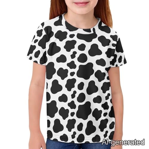 Image of Renewold Kids Novelty T-Shirt for Girls Boys Short Sleeve Crewneck Summer Tee Soft Breathable Graphic Shirt for Age 2-16
