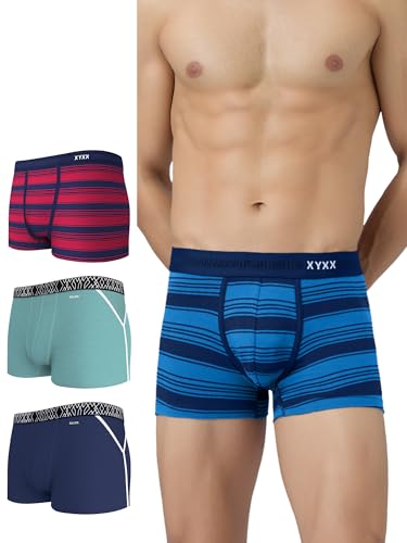 Image of XYXX Men's Super Combed Cotton Regular Fit Trunks with No Marks Waistband