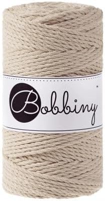 Miniatura 9 de Bobbiny Cordón regular de macramé de 0.118 in de 3 capas (malva), 108yds330 pies (100% algodón reciclado)