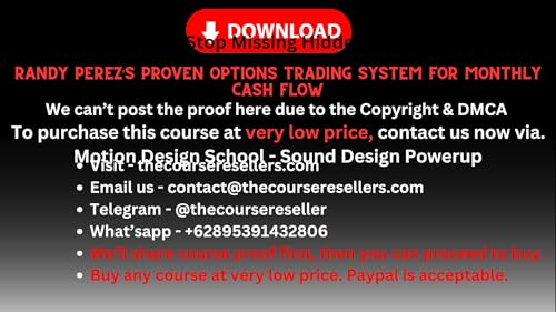 Thecourseresellers.com - Randy Perez’s Proven Options Trading System for Monthly Cash Flow