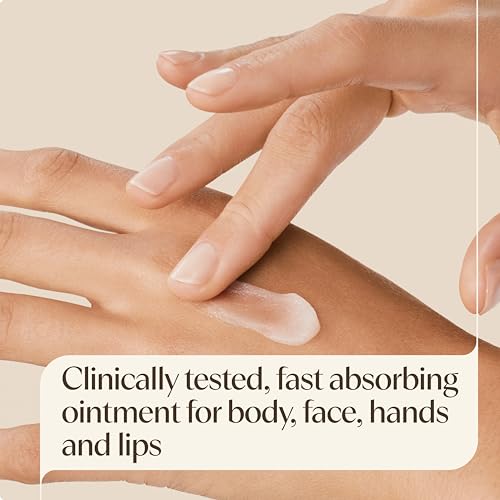 Image of Aveeno Skin Relief Healing Ointment, for Extra Dry, Cracked & Sensitive Skin, 72-Hour Protectant with Triple Oat, Shea Butter & Glycerin, Fragrance-Free for Body, Face, Hands, Lips 7.2 oz