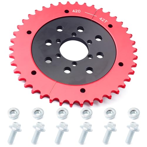 420 Chain Sprocket and 42 Tooth Mini Bike Split Sprocket